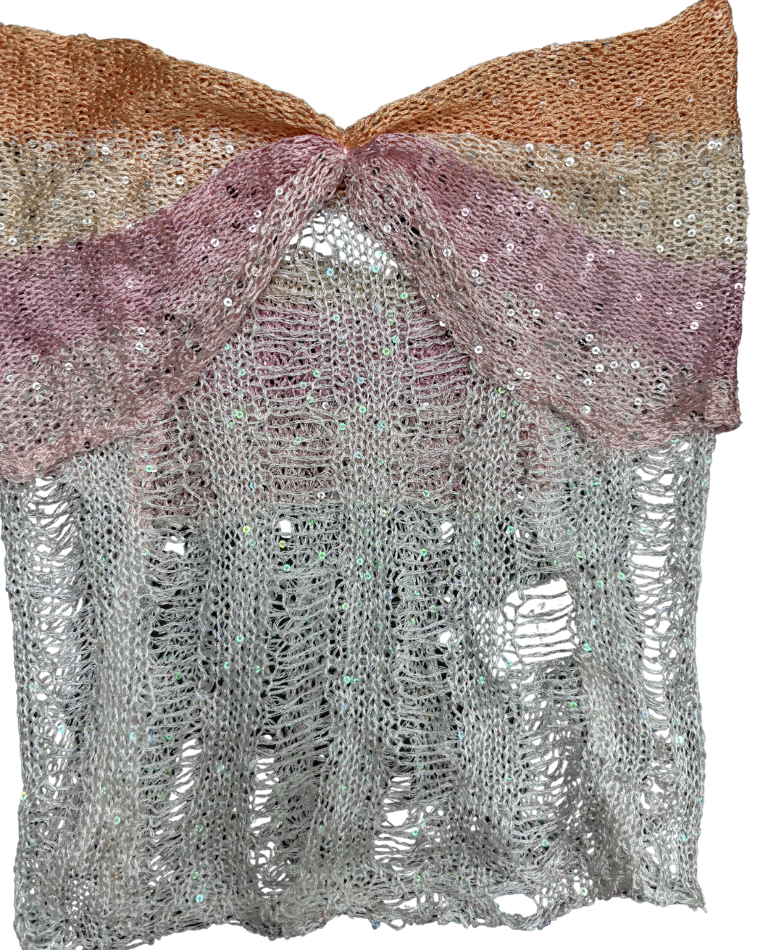 Finesse Multicolor Sequin Knit Tube Top - XXS