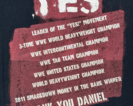 Authentic WWE Daniel Bryan “YES Movement” Thank You T-Shirt - S