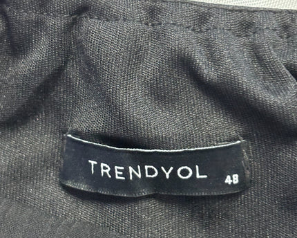 TRENDYOL Black Cowl Neck Slip Midi Dress