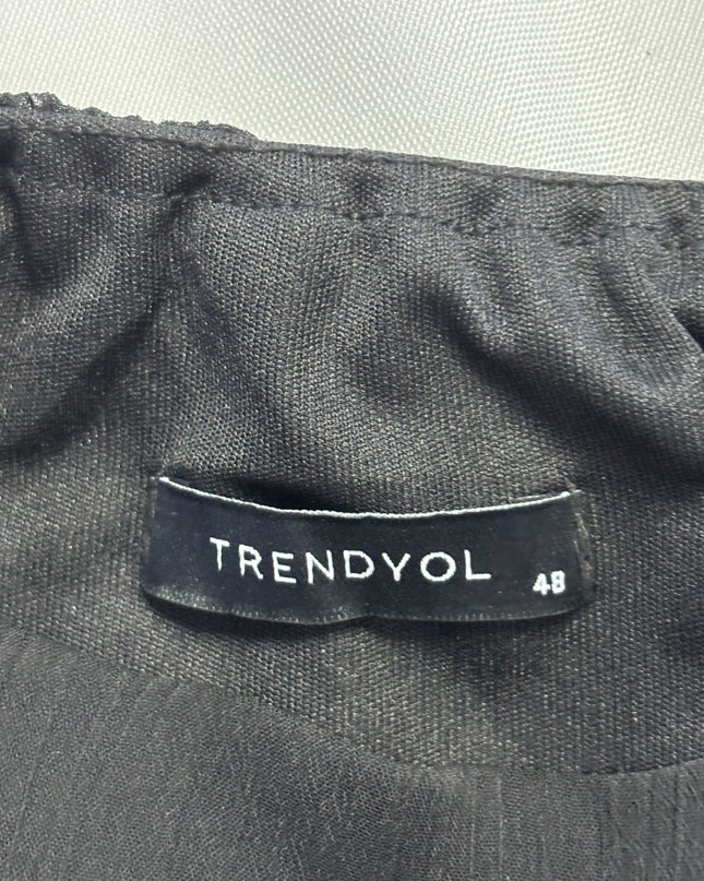 TRENDYOL Black Cowl Neck Slip Midi Dress