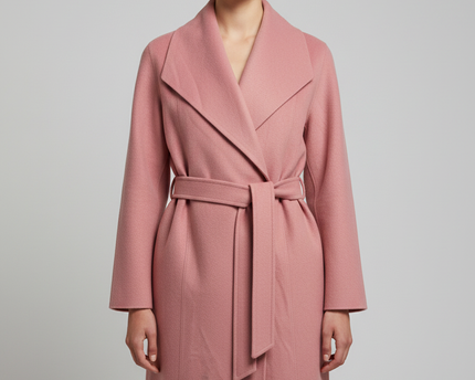 Body Essentials by Tchibo Rose Pink Wrap Coat