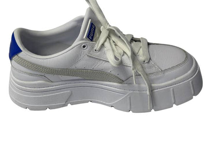 Puma White Mayze Classic Platform Sneakers