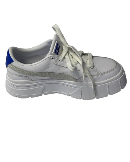 Puma White Mayze Classic Platform Sneakers