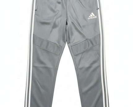 Adidas Grey 3-Stripe Athletic Training Track Pants