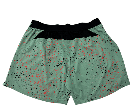 Reebok Epic Lightweight Printed Training Splatter Mint Green Sports Shorts