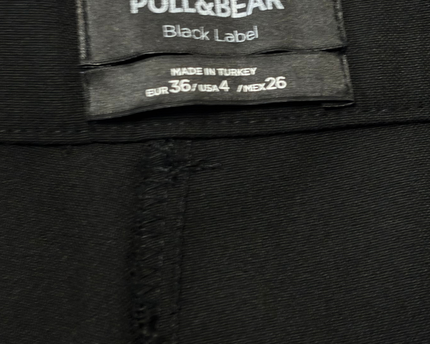 Pull&Bear Black Label High-Waist Wide-Leg Trousers