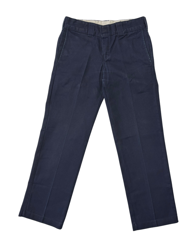Dickies Slim Straight Navy Blue Work Pants - M | Waist: 32"