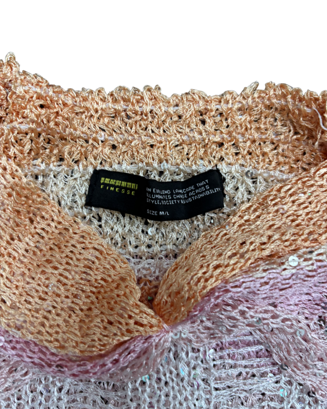 Finesse Multicolor Sequin Knit Tube Top - XXS