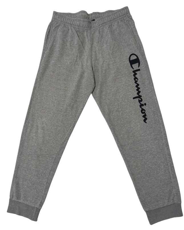 CHAMPION Powerblend Fleece Grey Marl Cuffed Joggers
