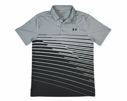 Under Armour Grey Graphic Playoff Sports Polo