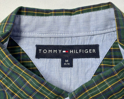 Tommy Hilfiger Green Plaid Long-Sleeve Button-Down Shirt