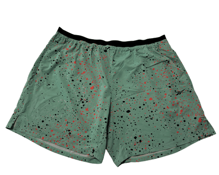 Reebok Epic Lightweight Printed Training Splatter Mint Green Sports Shorts