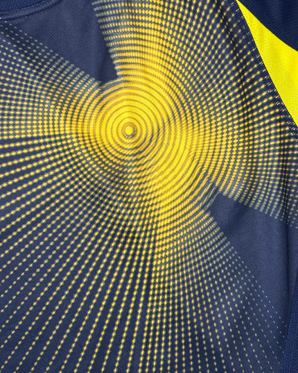 Adidas Navy Blue & Yellow Graphic Performance Training T-Shirt