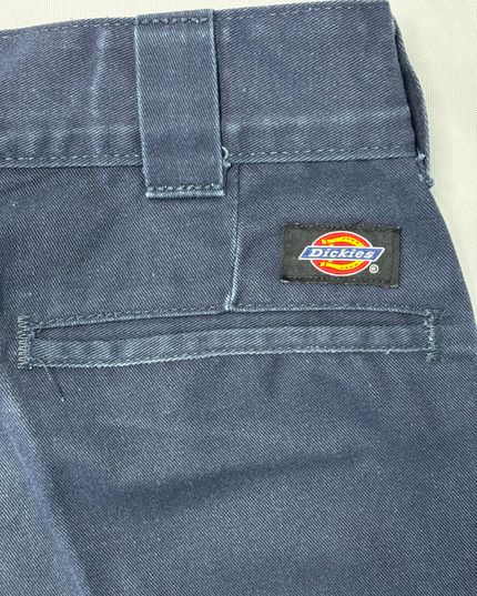 Dickies Slim Straight Navy Blue Work Pants - M | Waist: 32"