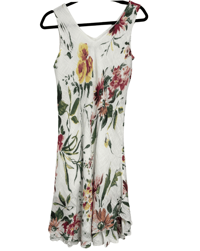 Charlie B Vintage White Floral Fit & Flare Sleeveless Dress