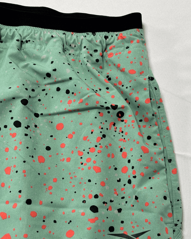 Reebok Epic Lightweight Printed Training Splatter Mint Green Sports Shorts