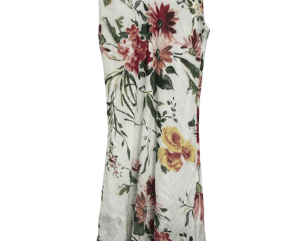 Charlie B Vintage White Floral Fit & Flare Sleeveless Dress