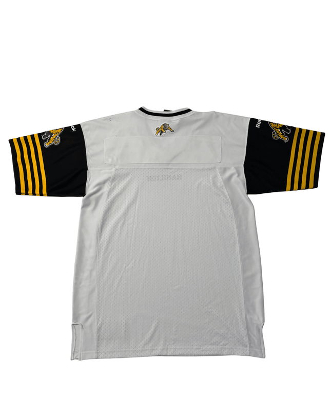 Vintage Reebok CFL Hamilton Tiger-Cats White/Black Jersey
