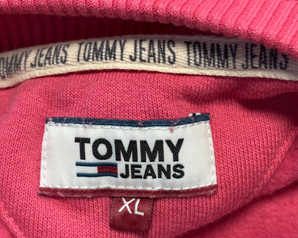 Tommy Jeans Pink Embroidered Logo Longline Sweatshirt