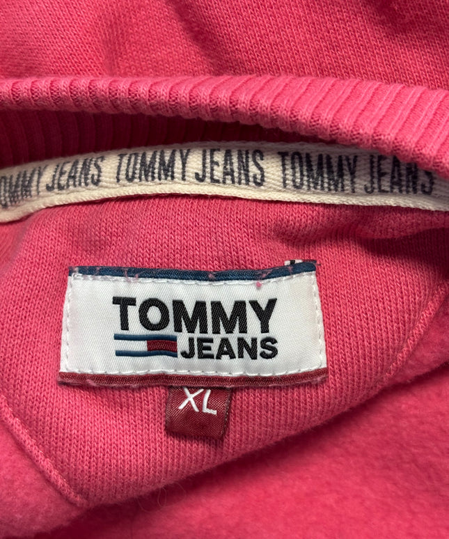 Tommy Jeans Pink Embroidered Logo Longline Sweatshirt