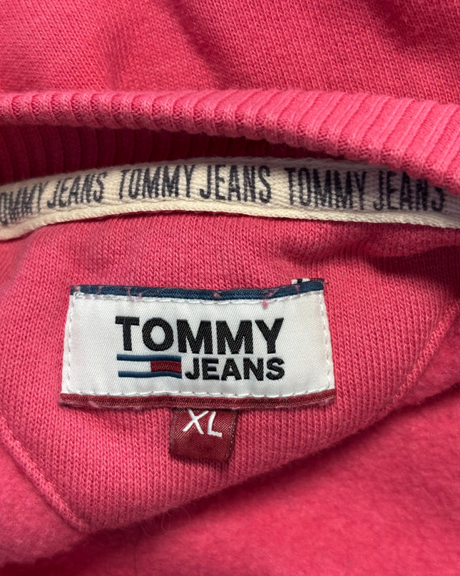 Tommy Jeans Pink Embroidered Logo Longline Sweatshirt