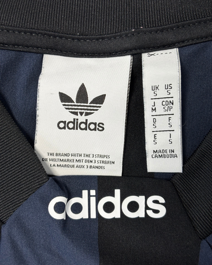 Adidas Originals Trefoil Navy & Black Striped T-Shirt