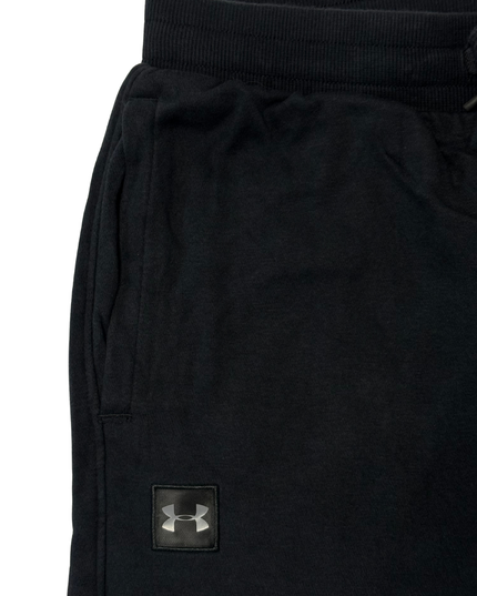 Under Armour Rival Fleece Black Cuffed Joggers
