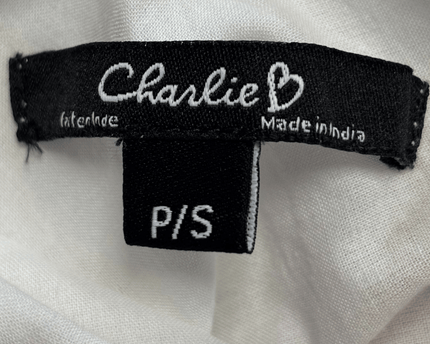 Charlie B Vintage White Floral Fit & Flare Sleeveless Dress