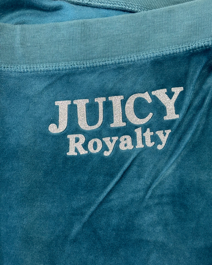 Juicy Couture Teal “Juicy Royalty” Velour Flare Pants - XXL | Waist: 40"