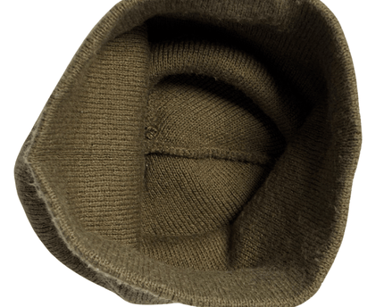 Carhartt Olive Green Knit Minimal Workwear Style Beanie