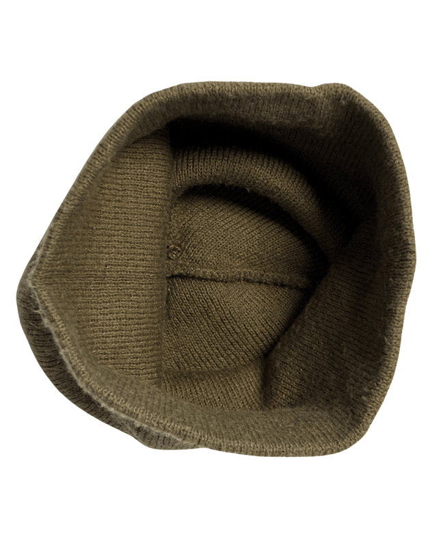 Carhartt Olive Green Knit Minimal Workwear Style Beanie