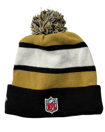 New Era x NFL New Orleans Saints Striped Pom Beanie