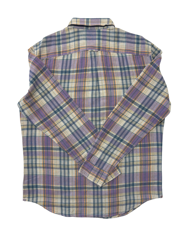 American Eagle Multicolor Vintage Washed Plaid Flannel Shirt - L