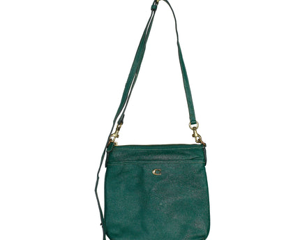Coach Kitt Crossgrain Leather Deep Berry Crossbody Bag