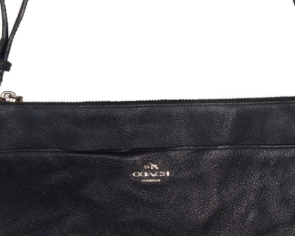 Coach New York Leather Pebble Black Shoulder Strap Bag