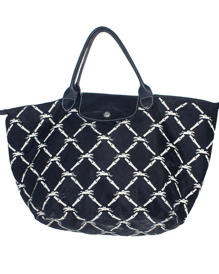 Longchamp Le Pliage Band Signature Panther Print Nylon Shoulder Bag