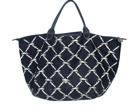 Longchamp Le Pliage Band Signature Panther Print Nylon Shoulder Bag