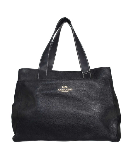 Coach F31474 IMBLK Casey Tote Crossgrain Leather Handbag