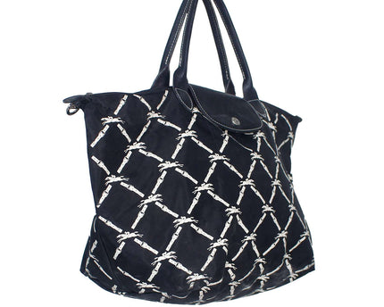 Longchamp Le Pliage Band Signature Panther Print Nylon Shoulder Bag