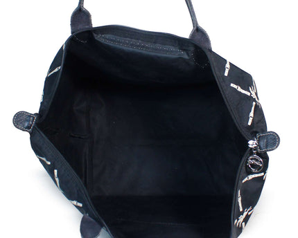 Longchamp Le Pliage Band Signature Panther Print Nylon Shoulder Bag