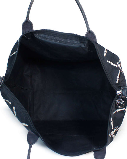 Longchamp Le Pliage Band Signature Panther Print Nylon Shoulder Bag