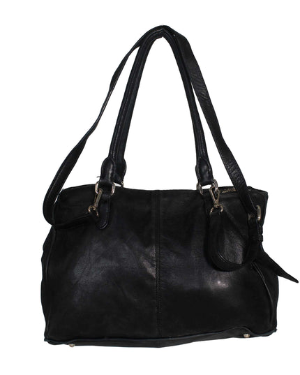 DKNY Vintage 90s Leather Shoulder Tote Bag