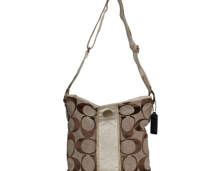 Coach Signature Monogram Canvas Crossbody Bag