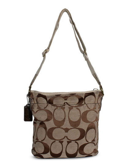 Coach Signature Monogram Canvas Crossbody Bag