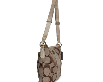 Coach Signature Monogram Canvas Crossbody Bag