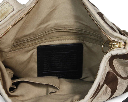 Coach Signature Monogram Canvas Crossbody Bag