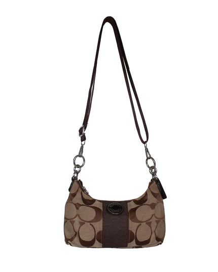 Coach Signature Stripe Demi Shoulder Bag