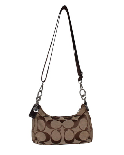 Coach Signature Stripe Demi Shoulder Bag