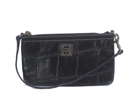 Dooney & Bourke Croc-Embossed Leather Wristlet