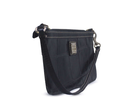 Dooney & Bourke Croc-Embossed Leather Wristlet